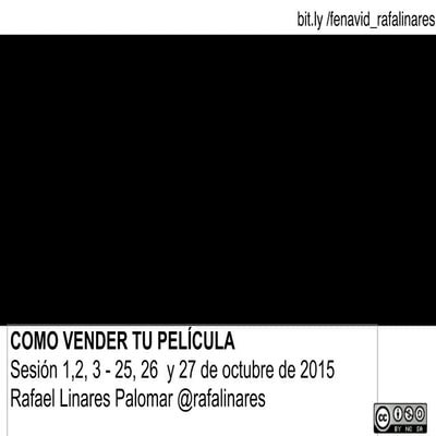 Fenavid- 2015_Seminario Como vender tu película
