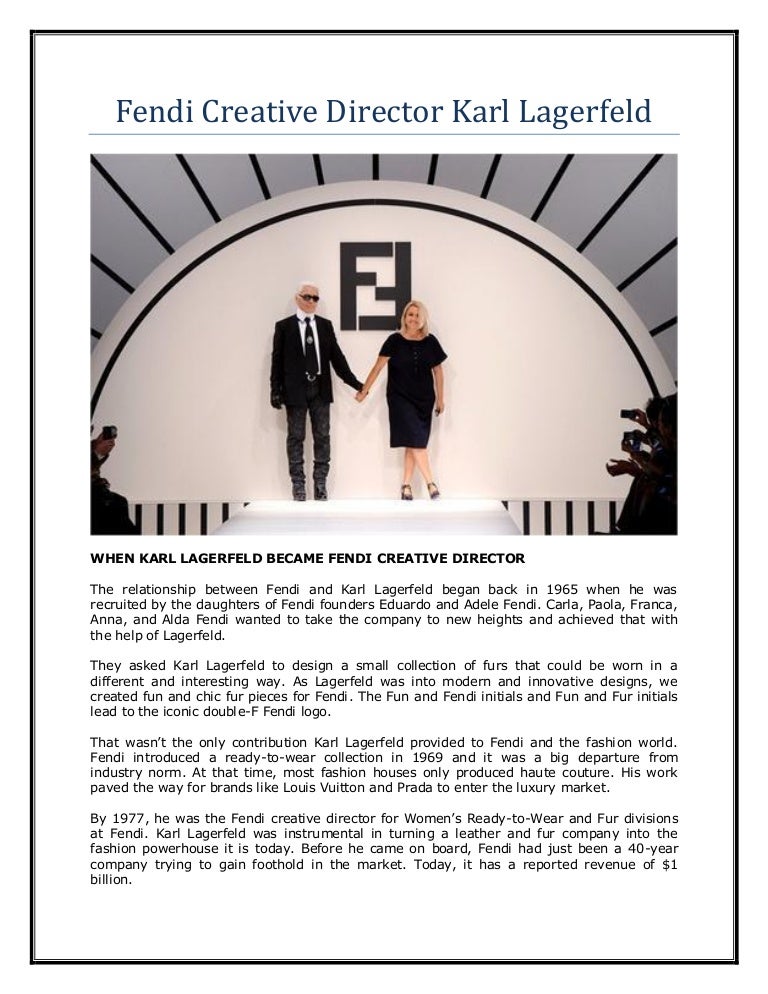 fendi logo karl lagerfeld