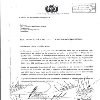 Proyecto de Resolución Camaral COND...