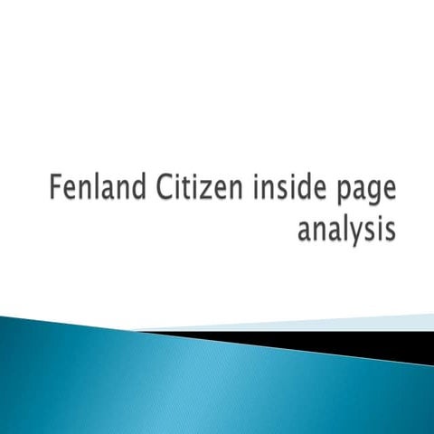 Fenland citizen inside page analysis