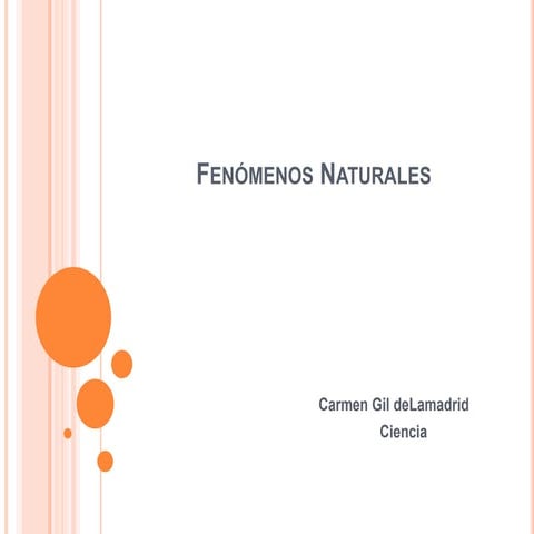 Fenómenos Naturales