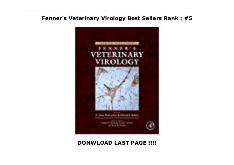 Fenner's Veterinary Virology Best Sellers Rank 5