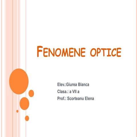 Fenomene optice