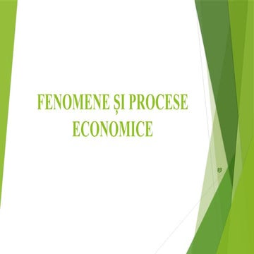 Fenomene si procese economice | PPTX