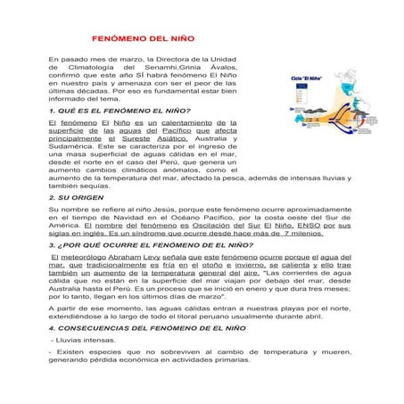 Fenomeno del niño
