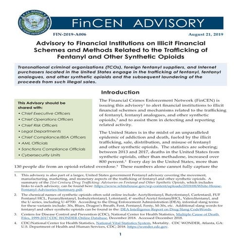 Advisory to Financial Institutions on Illicit Financial Schemes and Methods R...