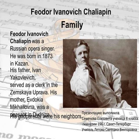 Feodor ivanovich chaliapin