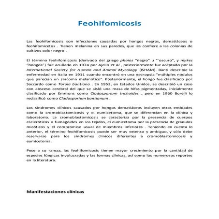 Feohifomicosis
