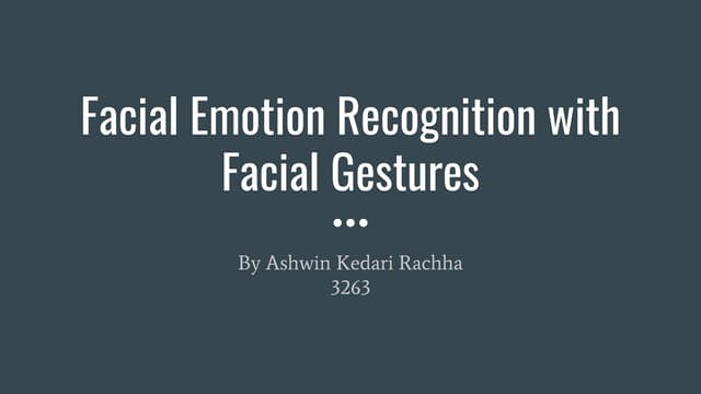 Facial Emotion Recognition: A Deep Learning approach