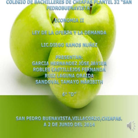 LEY DE LA OFERTA Y LA DEMANDA