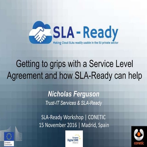 Getting to grips with a Service Level Agreement and how SLA-Ready can help