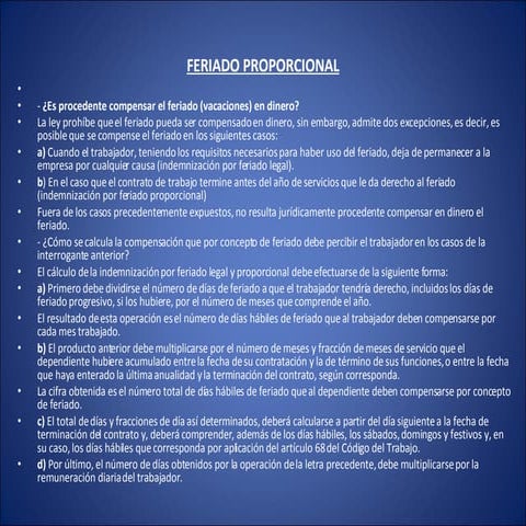 Feriado Proporcional