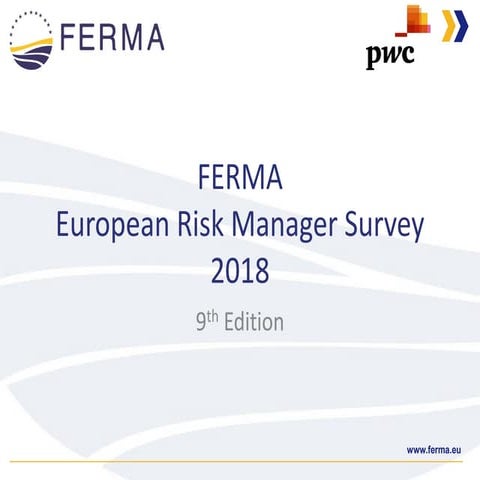 Ferma PwC European Risk Manager Report_ full set results 2018