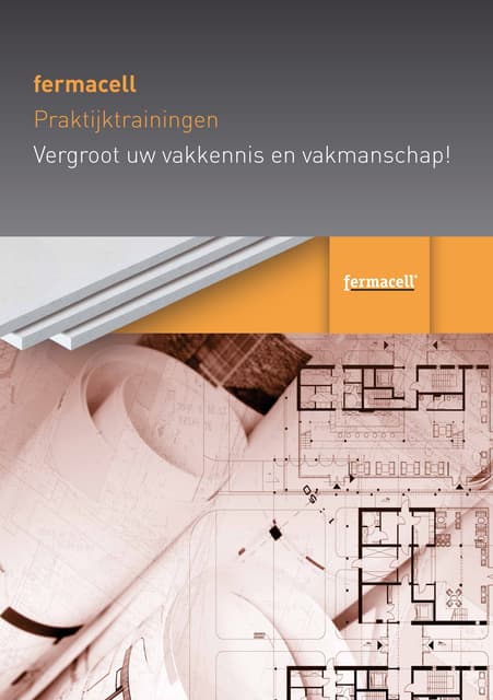 fermacell Uitnodiging Prakrijktraining (Nederland)