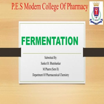 Fermentation | PPTX