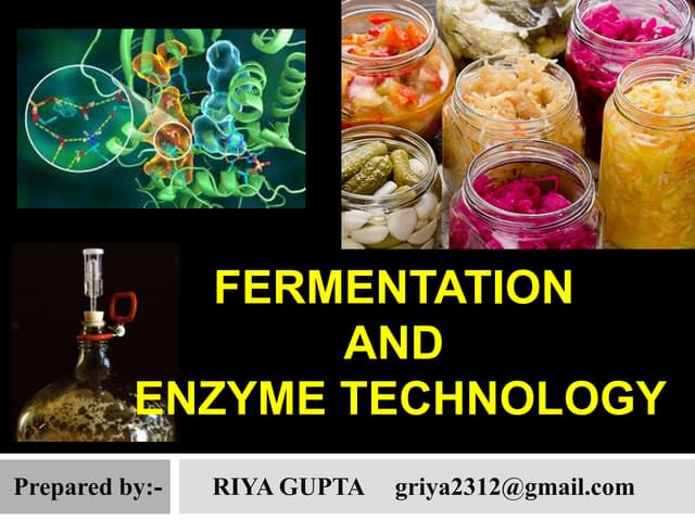 Fermentation and enzyme technology