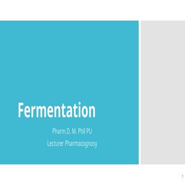 FERMENTATION AND ITS TYPES | PPTX