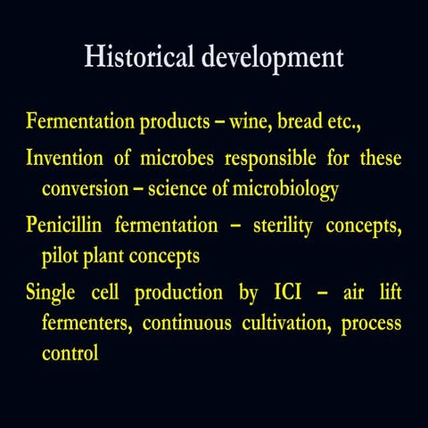 Fermentation technology,  Bioprocess Principles