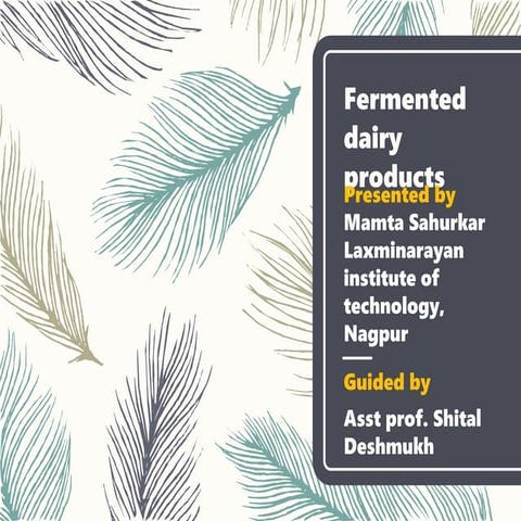 Fermented     dairy foods