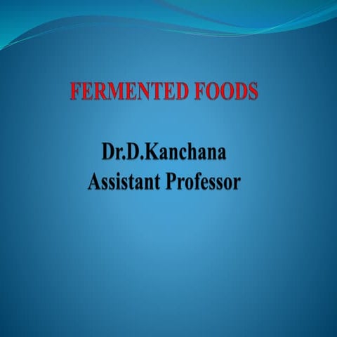Fermented foods ppt