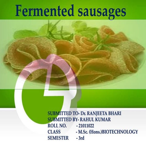 Fermented sausages .pptx