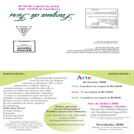 ARTE DE GANHAR JANEIRO DE 2010