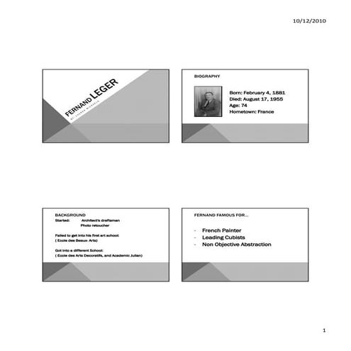 Fernand leger final slide show