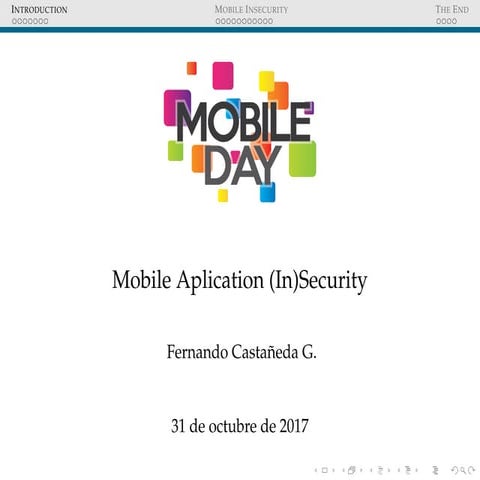 Mobile Day - App (In)security