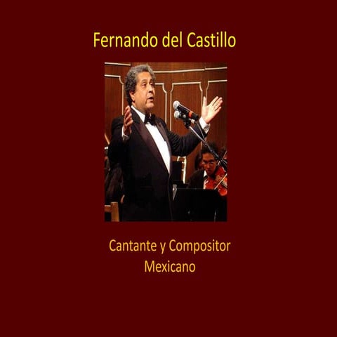 Fernando del Castillo - Semblanza Artística