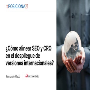 Alinear SEO y CRO en SEO Internacional