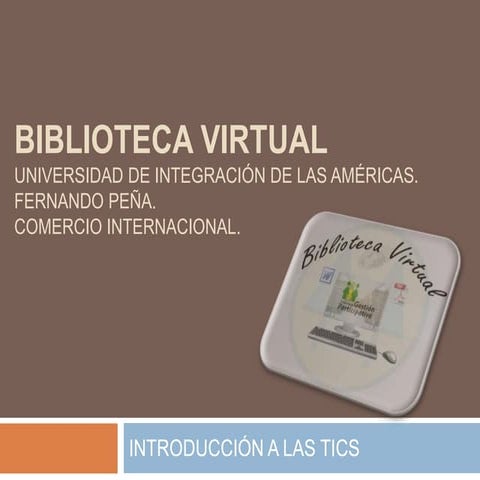 Biblioteca virtual | PPTX