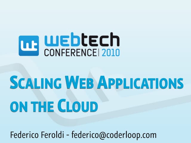 Scaling web application in the Cloud