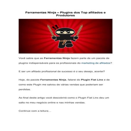 Ferramentas ninja | PDF