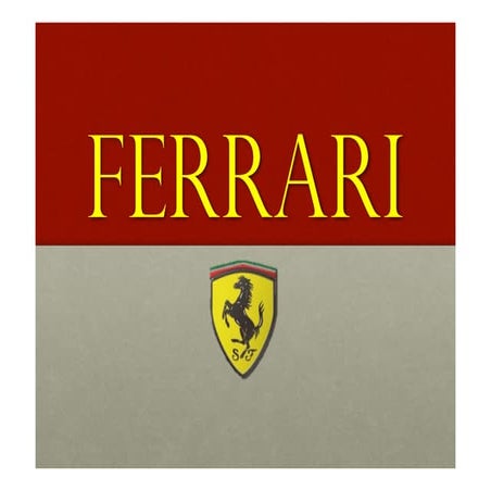 Ferrari Strategy Plan