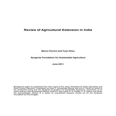 Pluralism in Agricultural Extension | PPTX