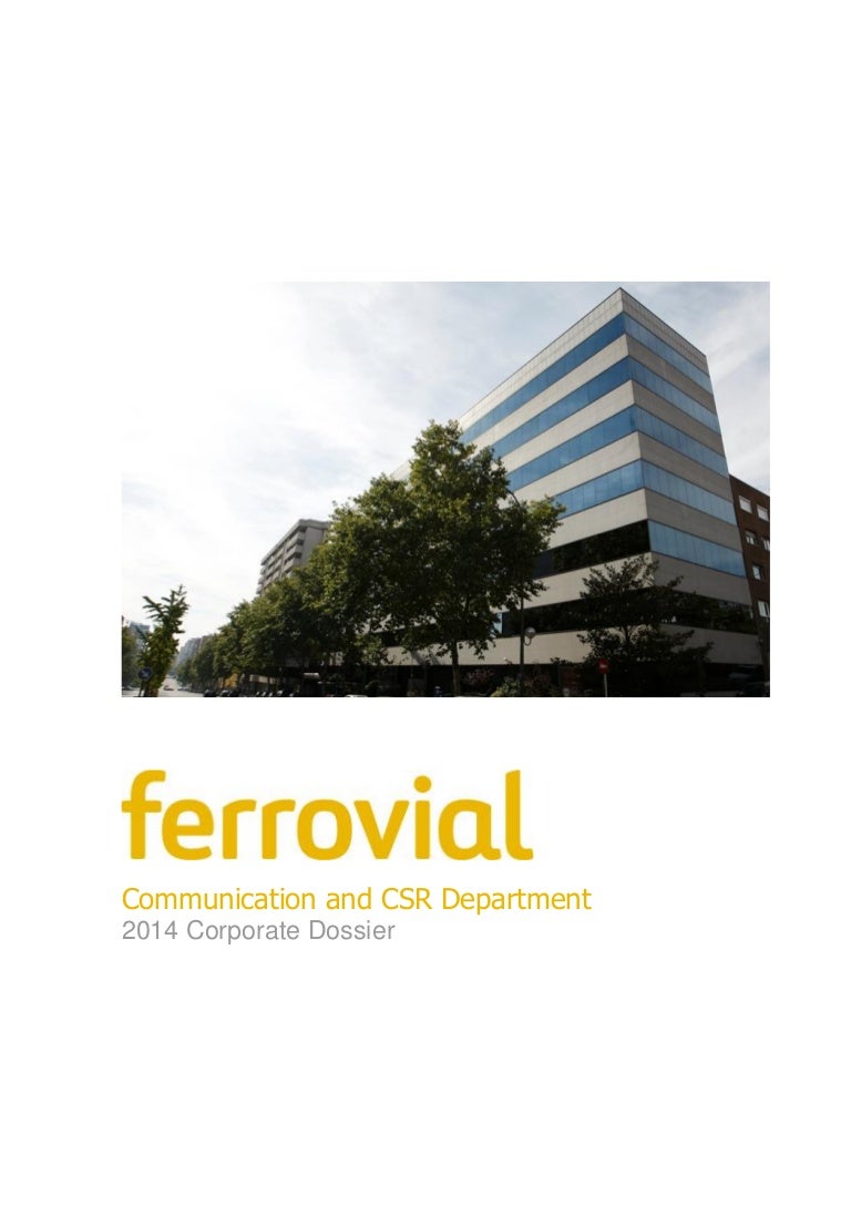 Ferrovial 2014 Corporatedossier
