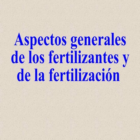 FERTILIZANTES