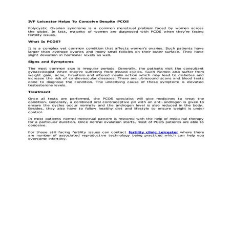 Fertility clinic leicester