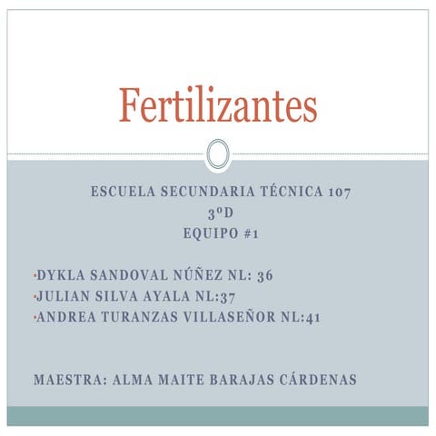 Fertilizantes