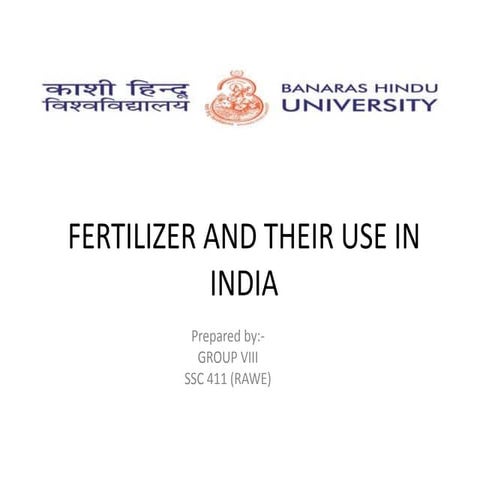 Fertilizer and their use in india