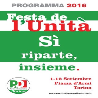 Festa de l'unità 2016 a Torino