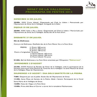 Festes Simat de la Valldigna 2013
