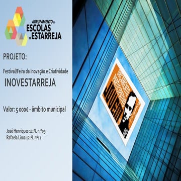 Festiva/Feira da INOVAÇÃO e CRIATIVIDADE - INOVESTARREJA
