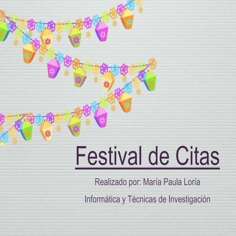Festival de citas en un libro de Imágenes 