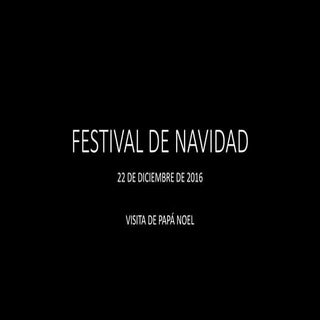 Festival de navidad 2016
