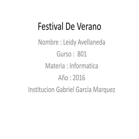 Festival de verano