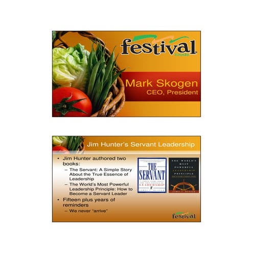 Festival Foods - A Foundation for Success