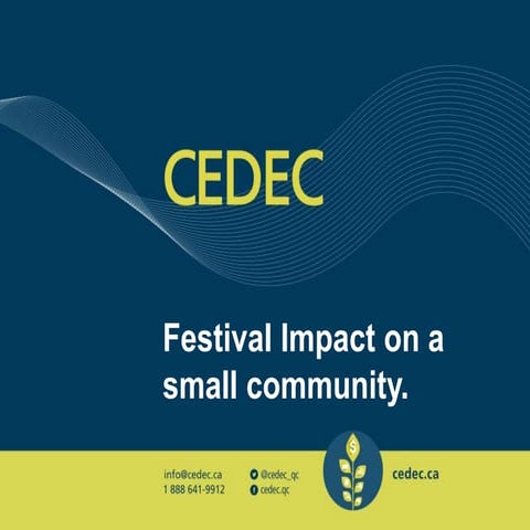 Festival impact on a small community