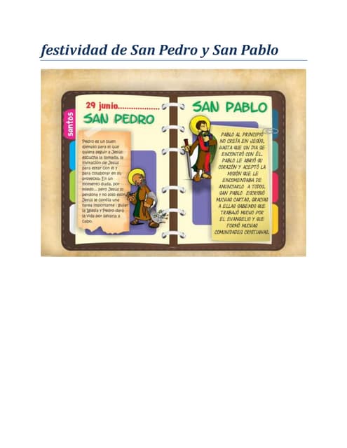 Festividad de san pedro y san pablo...