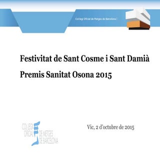 Festivitat Sant Cosme i Sant Damìà ...